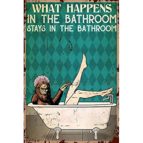 Sasquatch 1000 Piece Jigsaw Puzzle For Adults And Families - What Happens In The Bathroom Wooden Jigsaw Puzzle - Family Fun & Leisure Beginner Jigsaw Puzzle Toys For Adults Stress Relief Holiday Gift