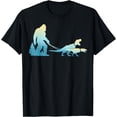 thumbnail image 1 of Sasquatch Bigfoot Walking T-Rex Dinosaurs Funny Dinosaur Unisex T-Shirt for Men Women Kids, 1 of 5