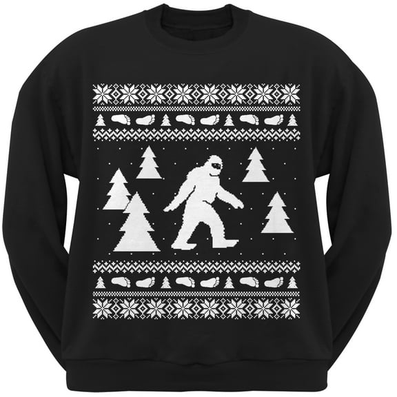 Sasquatch Black Crew Neck Sweatshirt