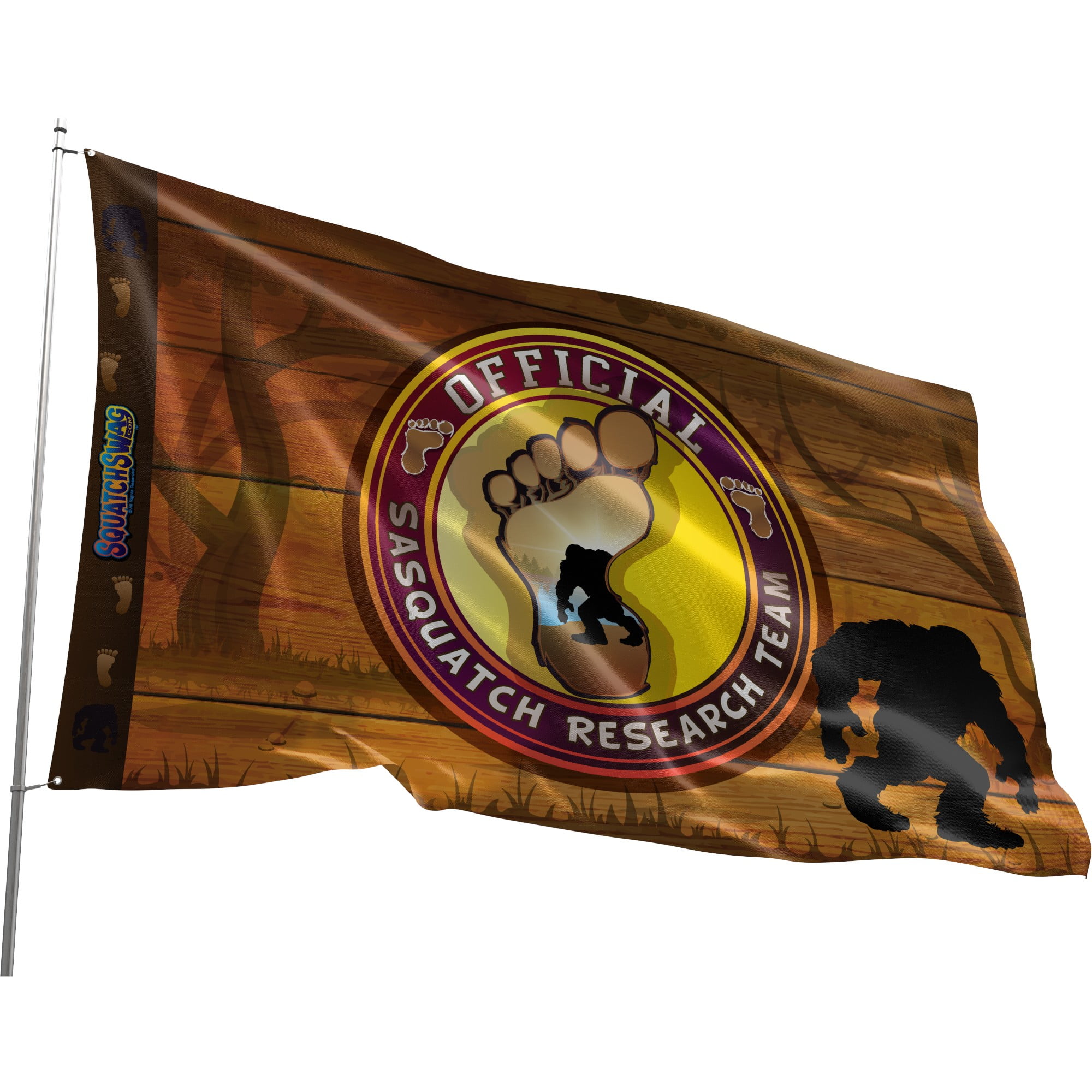 Sasquatch Flag - Durable and Weather Resistant Fishing Flags, Vibrant Color Country Banner, 3x5 Indoor And Outdoor Flag