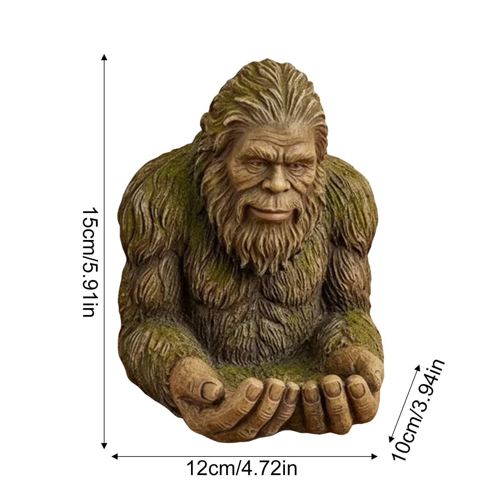 Sasquatch Garden Statue Bird Feeder, Sasquatch Shaped Bird Butler, Whimsical Garden Statue Bird Feeder, Feeders Tree-Mounted Outdoor Resin Feeders, Highly Attractive Bird Feeder
