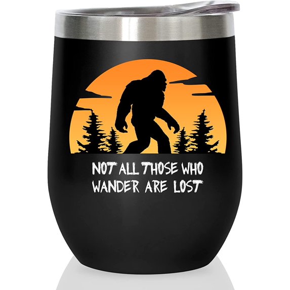 Sasquatch Gifts Tumbler - Camping Gifts Coffee Mug - Sasquatch Gifts For Men/Women - Best Birthday gift for Sasquatch lovers - Funny gifts for campers Mug - Camper Gifts For Boy/Girl Cup 12oz