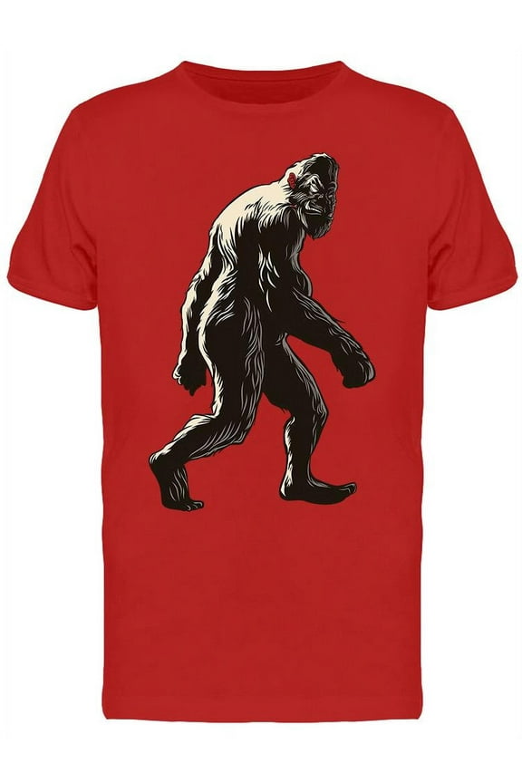 Sasquatch Gorilla Walking T-Shirt Men -Image by Shutterstock, Male Small