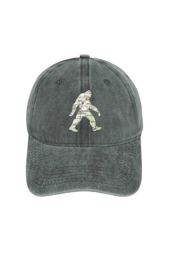 Sasquatch Gray Baseball Cap for Men Women, Adjustable Snapback Hats Cotton Hat