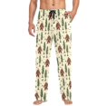 thumbnail image 1 of Sasquatch Mens Cotton Pajama Pants with Pockets Elastic Waist Lightweight Breathable Relaxed Fit Lounge Sleepwear Large, 1 of 6