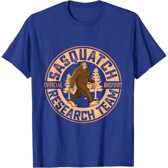 Sasquatch Official Bigfoot Research Team Unisex T-Shirt for Men Women Kids Toddler,Royal Blue Color,Size 3T