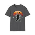 thumbnail image 1 of Sasquatch Rock On, Gildan Unisex Softstyle Shirt, Bigfoot Graphic Tee S-3XL, 1 of 3