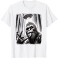 thumbnail image 1 of Sasquatch Selfie Big Foot Rock On UFO Alien Funny Unisex T-Shirt for Men Women Kids Toddler, 1 of 5
