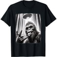 thumbnail image 1 of Sasquatch Selfie Big Foot Rock On UFO Alien Funny Unisex T-Shirt for Men Women Kids Toddler, 1 of 5