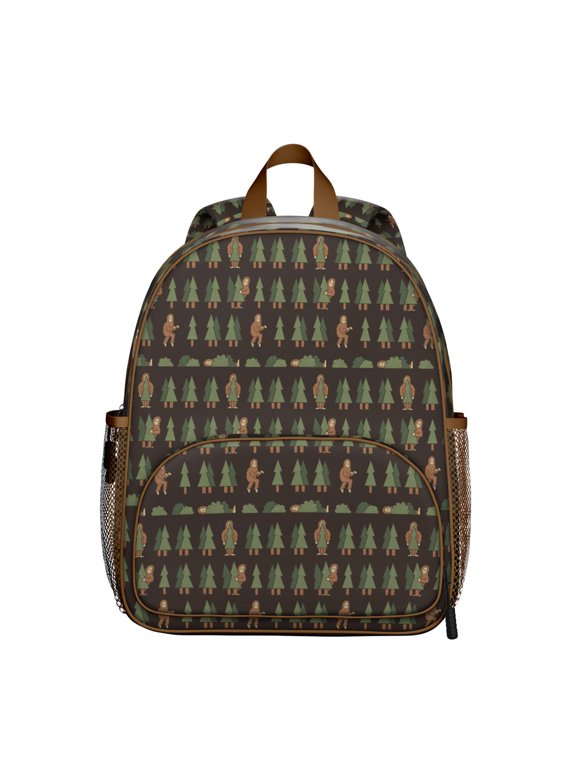 Sasquatch Student Backpack – Funny Bigfoot Print for Wilderness Camping and Hiking Adventures, Lightweight School Bag for Creature Lovers