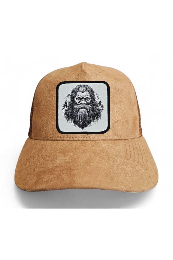 Sasquatch Trucker Hat - 5-Panel Suede