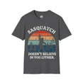 thumbnail image 1 of Sasquatch doesn't believe in You Ether-Funny Bigfoot Joke Softstyle T-Shirt, 1 of 3