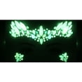 thumbnail image 1 of Sass Chick Rhinestone Glow in the Dark Face & Eyes Body Stickers - Great for Raves, Parties, Halloween, EDC, Carnivals, Festivals, CostumesPasties, Nipple Covers, 1 of 2