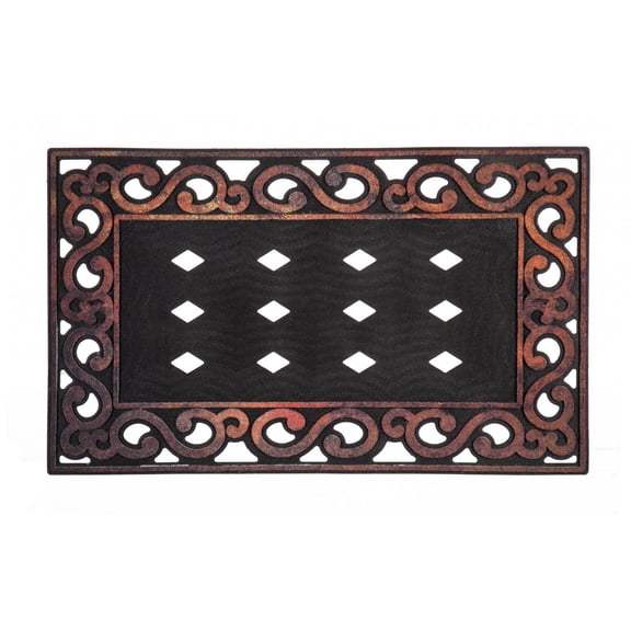 Sassafras Tray Scroll Front Door Mat Outdoor Fits 22"x10" Inserts