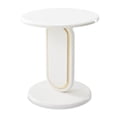 thumbnail image 1 of Sassani Accent Table - Pearl White/Gold, 1 of 8
