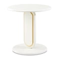 thumbnail image 1 of Sassani End Table - Pearl White/Gold, 1 of 9
