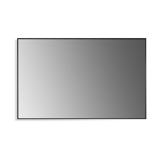 Sassi 48" Rectangle Bathroom/Vanity Matt Black Aluminum Framed Wall Mirror