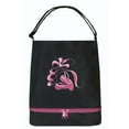 thumbnail image 1 of Sassi Designs  Bottom Shoe Compartment Embroidered Shoes & Ribbons Ballet Tote Bag, Black, 1 of 1