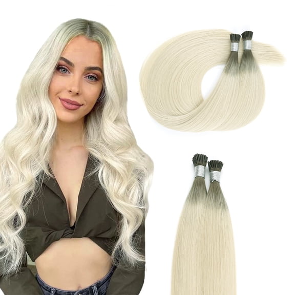 Sassina Hair I-Tip Hair Extensions 100% Virgin Human Hair Rooted R3/60# 22 Inch 50 Strands 50g