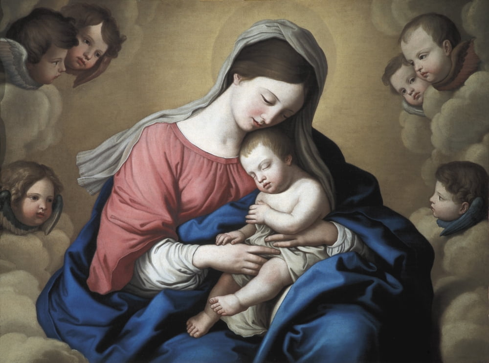 Sassoferratogiovanni Battista Salvicalled Il (1609-1685) Canvas Art -  (36 x 24)