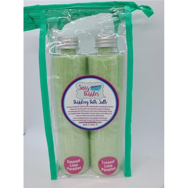 Sassy Bubbles CocSalt Coconut Lime Bubbling Bath Salt