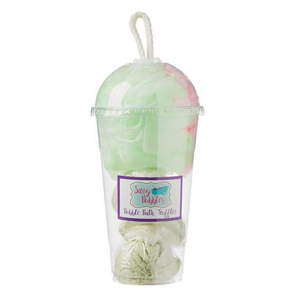 Sassy Bubbles CocShake Coconut Lime Bubble Bath Truffle Shake, Set of 3