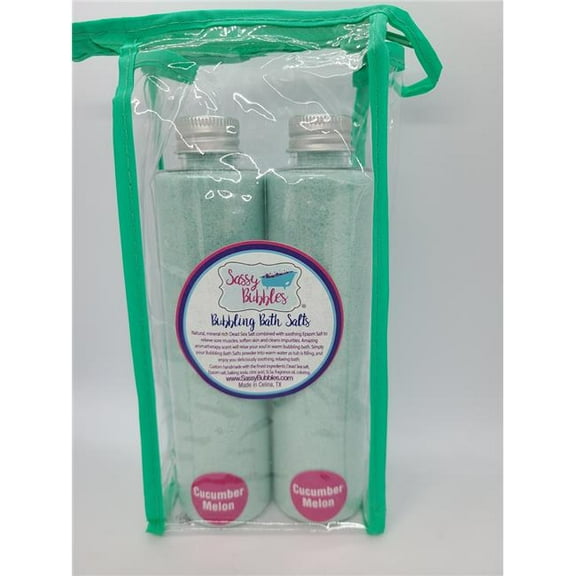 Sassy Bubbles CucSalt Cucumber & Melon Bubbling Bath Salt