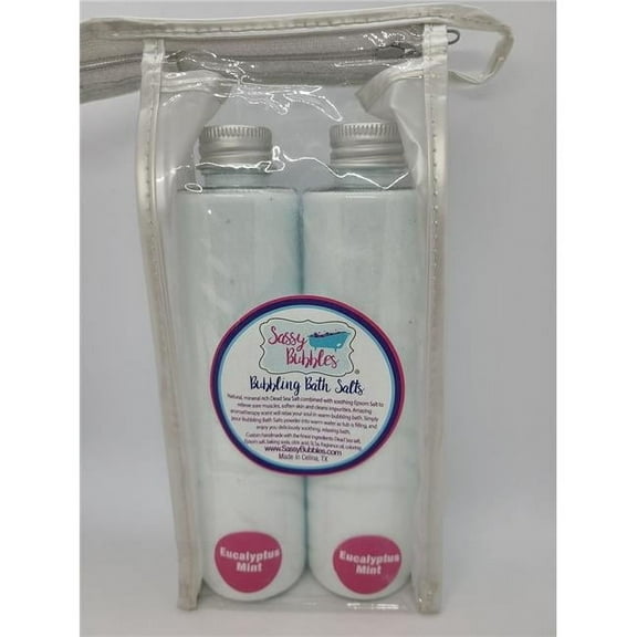 Sassy Bubbles EucSalt Eucalyptus Mint Bubbling Bath Salt