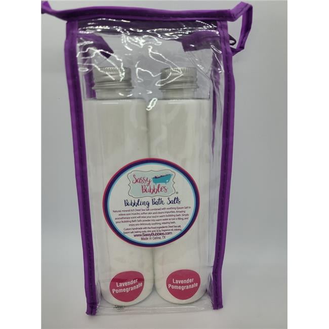 Sassy Bubbles LavSalt Lavender Pomegranate Bubbling Bath Salt