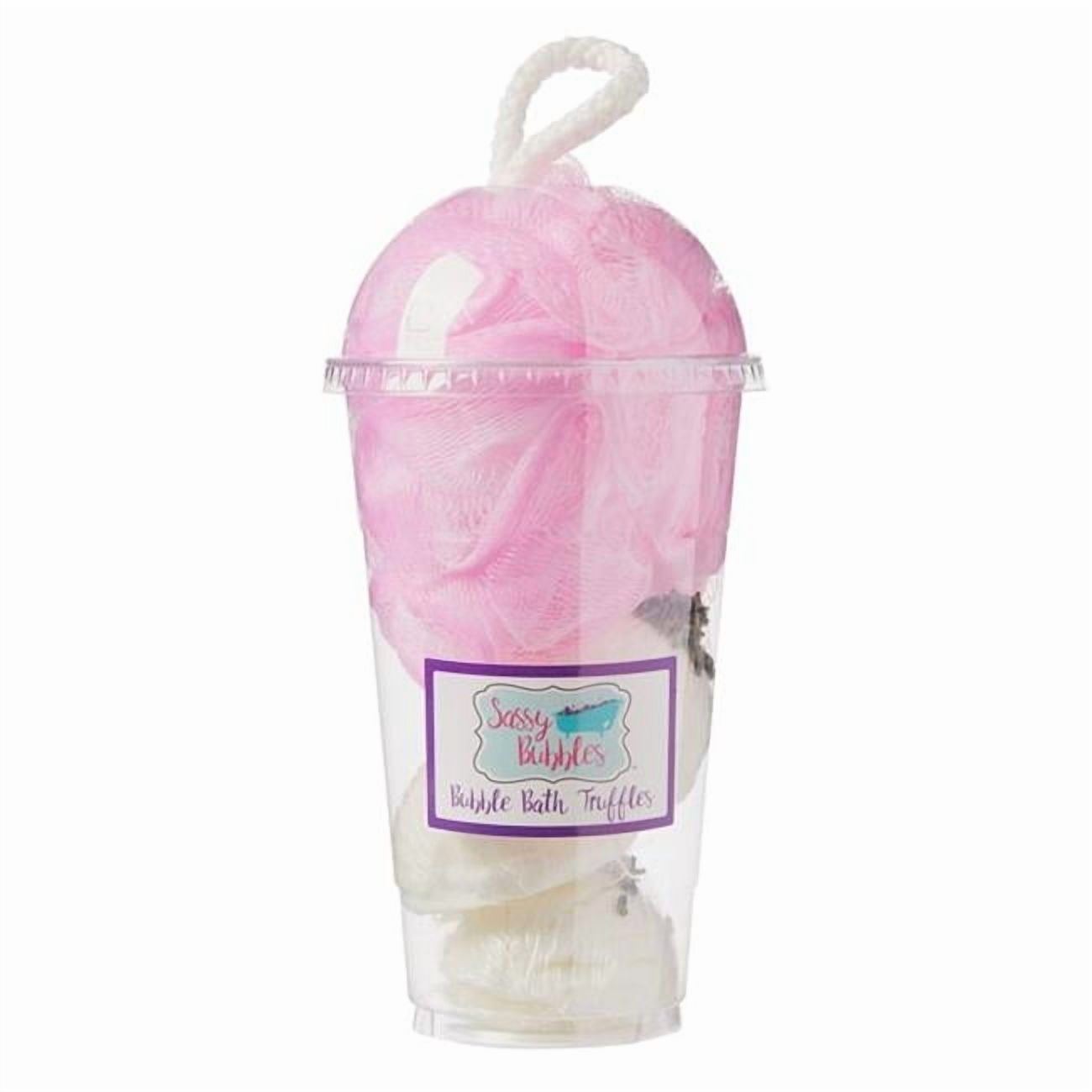 Sassy Bubbles Lavshake Lavender Pomegranate Bubble Bath Truffle Shake, Set of 3