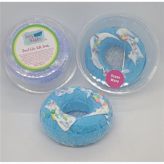 Sassy Bubbles OcDonut Ocean Waves Bath Bomb Donut
