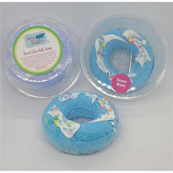 Sassy Bubbles OcDonut Ocean Waves Bath Bomb Donut