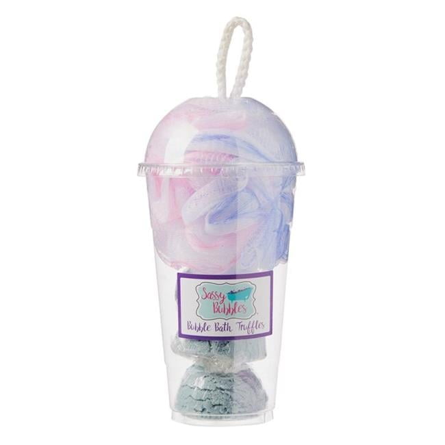 Sassy Bubbles RaspShake Raspberry Boom Bubble Bath Truffle Shake, Set of 3