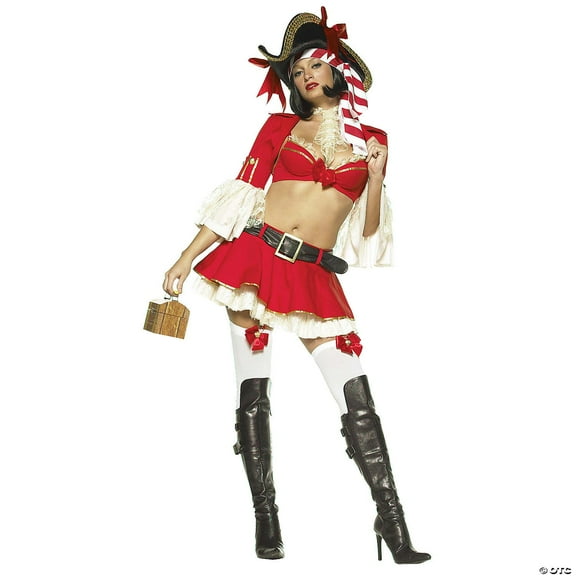 Sassy Captain 5 Piece Women's Adult Halloween Costume