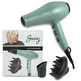 thumbnail image 1 of Sassy Ceramic Ion Hair Dryer, 1875-Watt Salon Dryer with Concentrator and Diffuser Green, 1 of 6