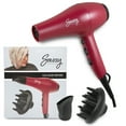 thumbnail image 1 of Sassy Ceramic Ion Hair Dryer, 1875-Watt Salon Dryer with Concentrator and Diffuser Red, 1 of 6