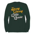 thumbnail image 1 of Sassy Classy Little Lassie Fun St. Patricks Day Quote Women's Sweatshirt, 1 of 3