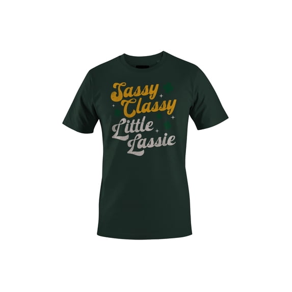 Sassy Classy Little Lassie Fun St. Patricks Day Quote Women's T-shirt