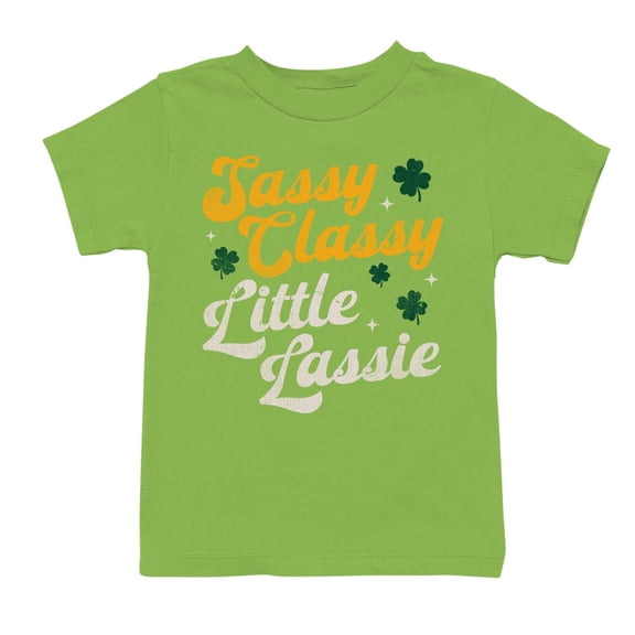 Sassy Classy Little Lassie Fun St. Patricks Day Quote Youth's T-shirt