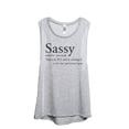 thumbnail image 1 of Sassy Definition Women's Fashion Sleeveless Muscle Workout Yoga Tank Top Sport Grey X-Large, 1 of 3