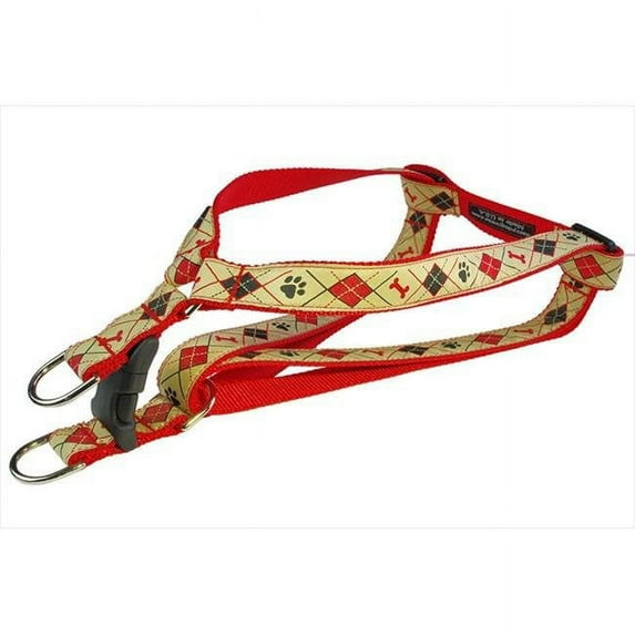 Sassy Dog Wear Argyle Dog Harness- Tan - Small