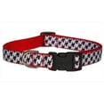 thumbnail image 1 of Sassy Dog Wear HERRINGBONE-WHITE-BLK.3-C Houndstooth Dog Collar- Black & White - Medium, 1 of 1