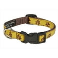 thumbnail image 1 of Sassy Dog Wear PUPPY PAWS-YELLOW1-C Puppy Paws Dog Collar- Yellow & Brown - Extra Small, 1 of 1