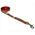 thumbnail image 1 of Sassy Dog Wear STRIPE-RED-MULTI1-L 4 ft. Multi Stripe Dog Leash- Red - Extra Small, 1 of 1