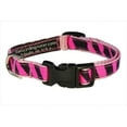 thumbnail image 1 of Sassy Dog Wear  Zebra Dog Collar- Pink - Extra Small, 1 of 1