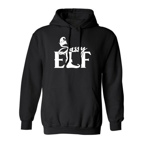Sassy Elf Adult Hooded Sweatshirt