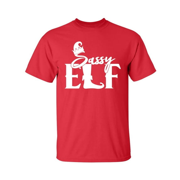 Sassy Elf Adult Short Sleeve T-shirt