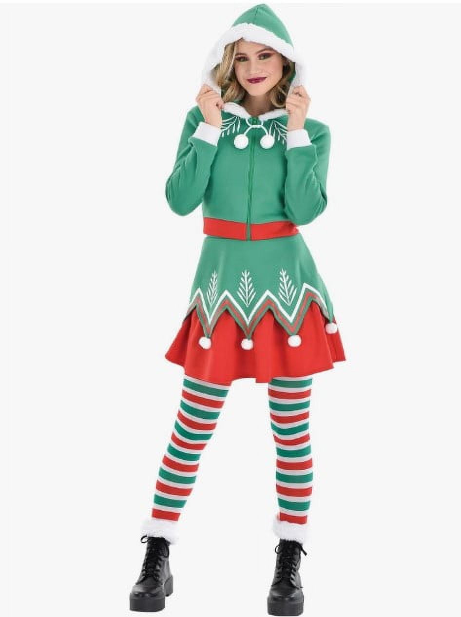 Sassy Elf - Christmas - Holiday - Costume - Adult - Medium 8-10