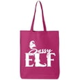 thumbnail image 1 of Sassy Elf Cotton Canvas Tote Bag, 1 of 1
