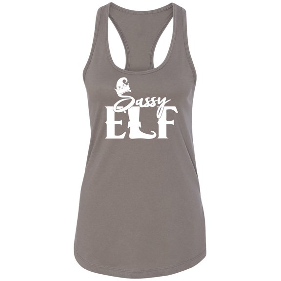 Sassy Elf Racerback Tank